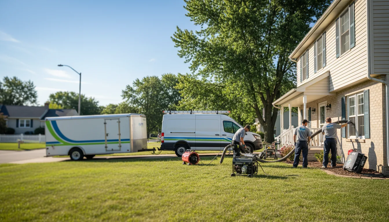 Flooded Basement Restoration And Cleanup With Repair in Murrayville, IL near me